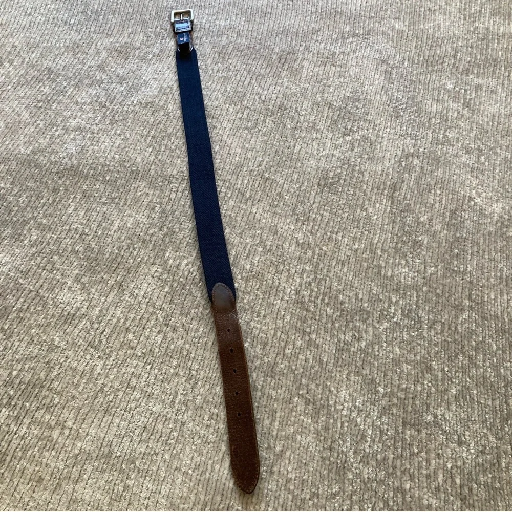 Vineyard Vines Christmas Tree Belt Size 28 Leather Canvas Holiday‎ Preppy